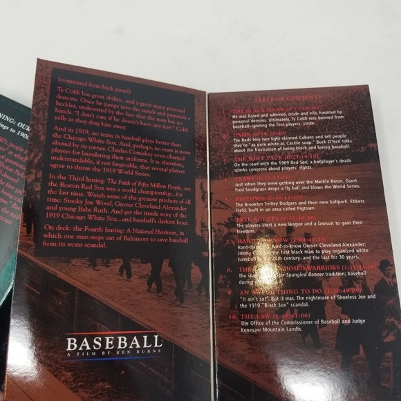 Legendary Ken Burns BASEBALL  9 Inning VHS Box Set Vintage Sports Docu-Series - Picture 6 of 13